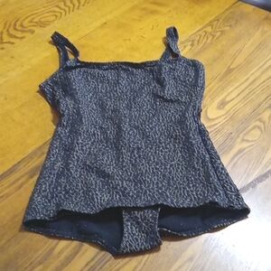 Andie Black and Gold One Piece Swimsuit